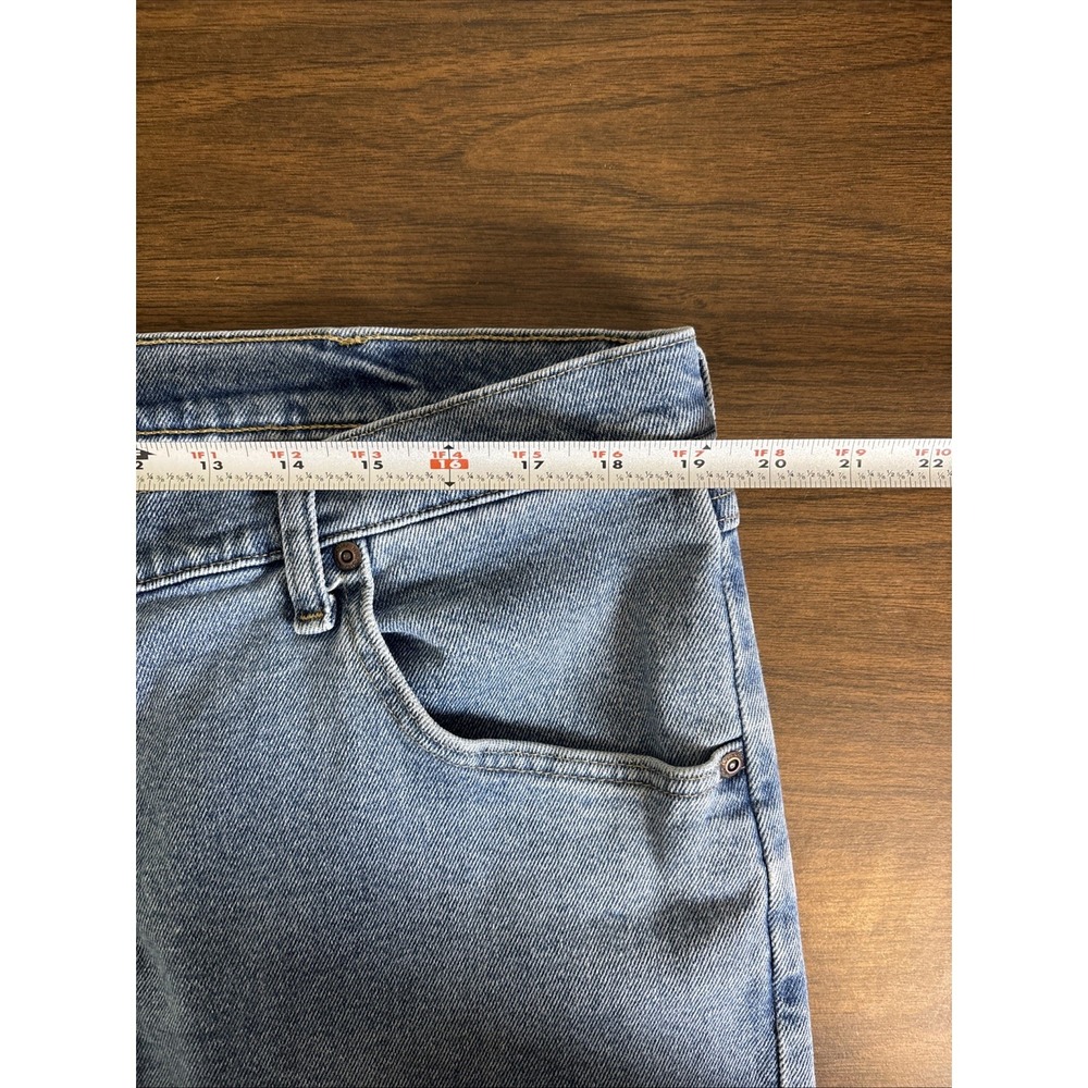 Wrangler Jeans Men's 38X30 Blue Denim Cowboy Cut Western Straight Leg Light Wash - Picture 9 of 12